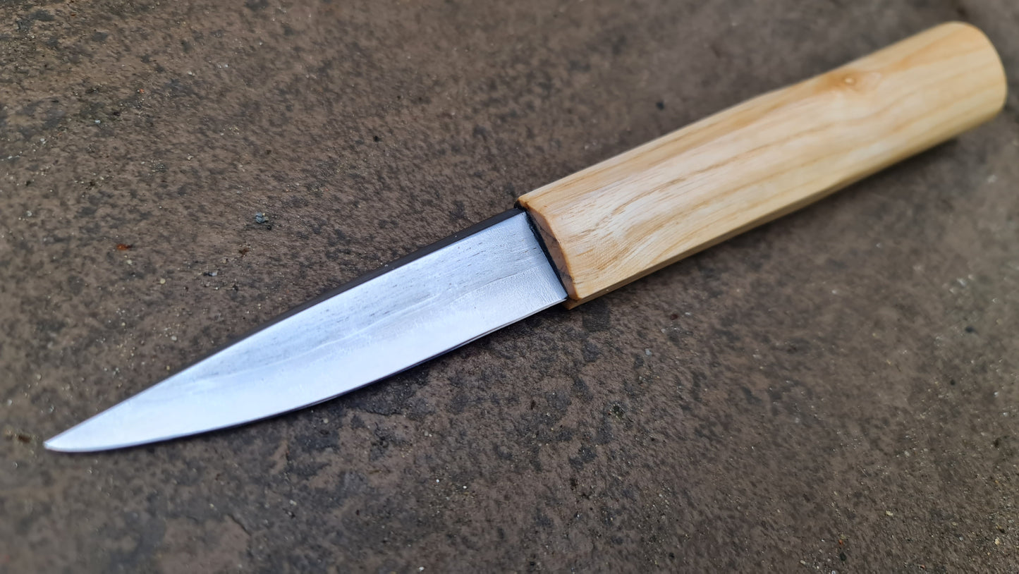Viking Age knife with Ash handle.