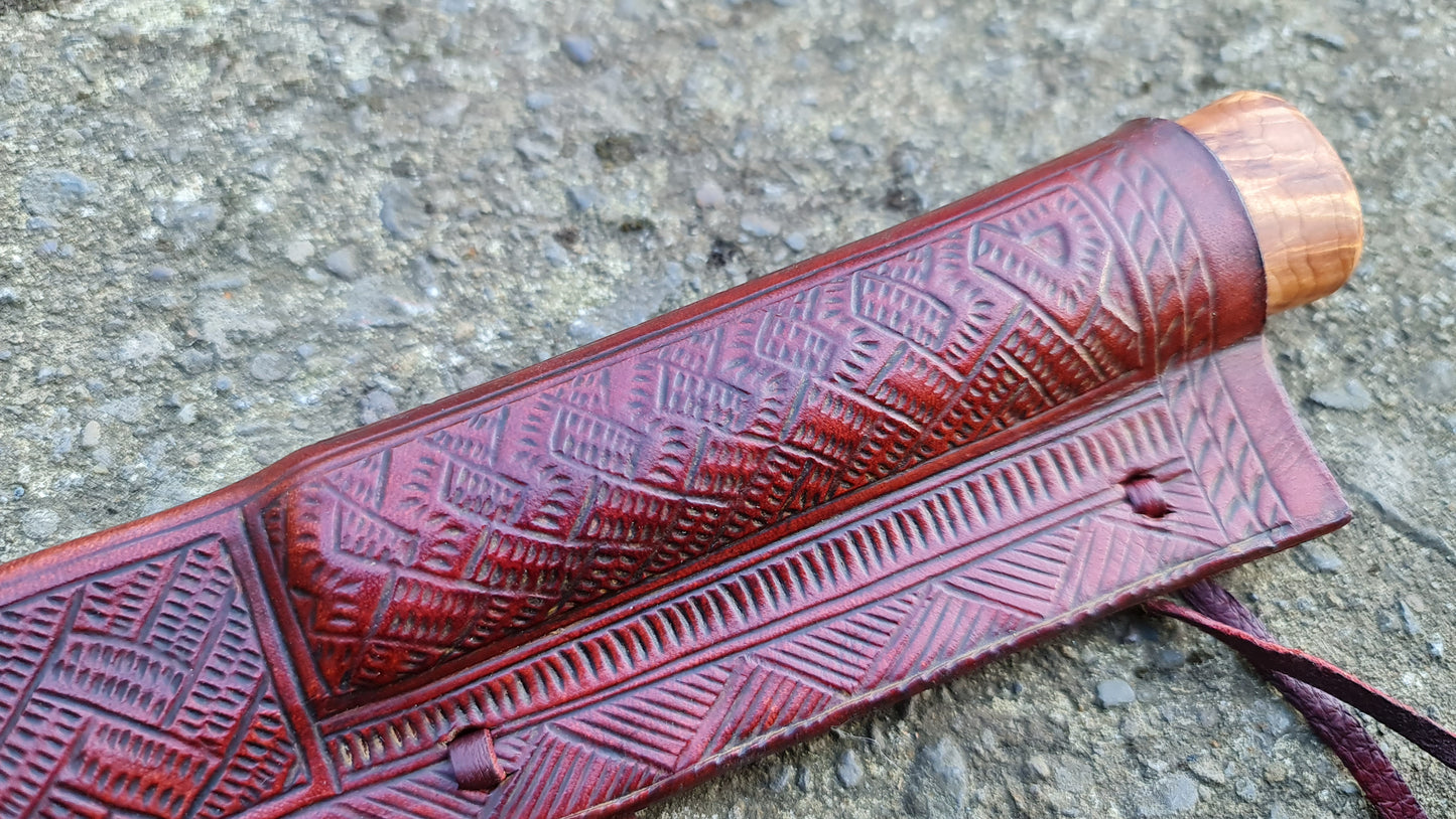 Viking seax with Irish sheath