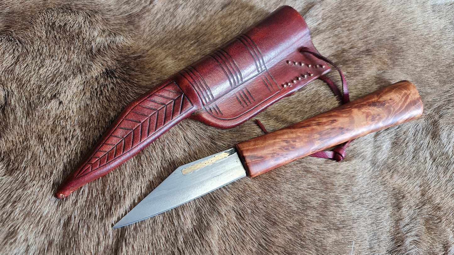 Inlayed Viking knife