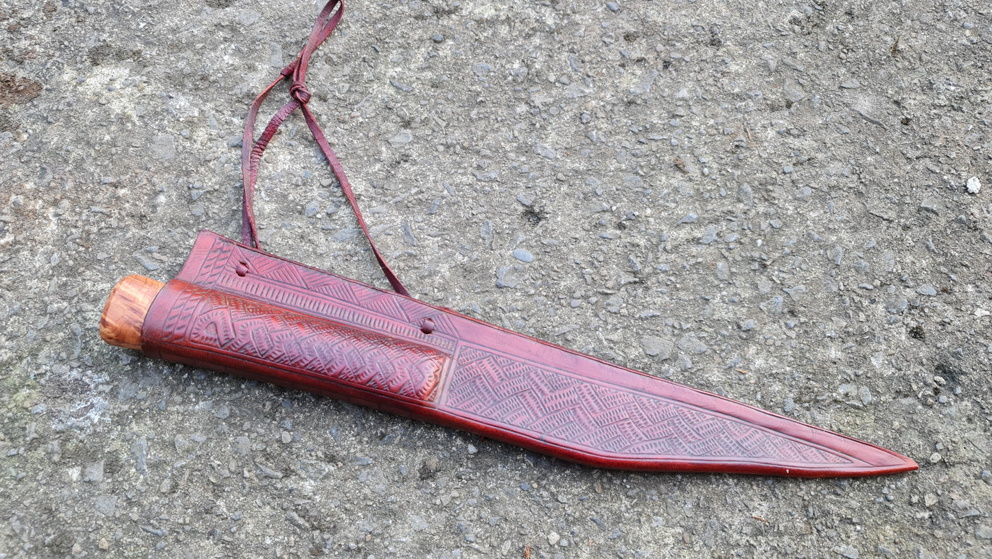 Viking seax with Irish sheath
