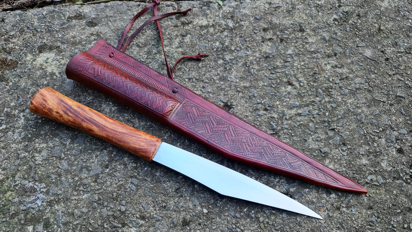 Viking seax with Irish sheath