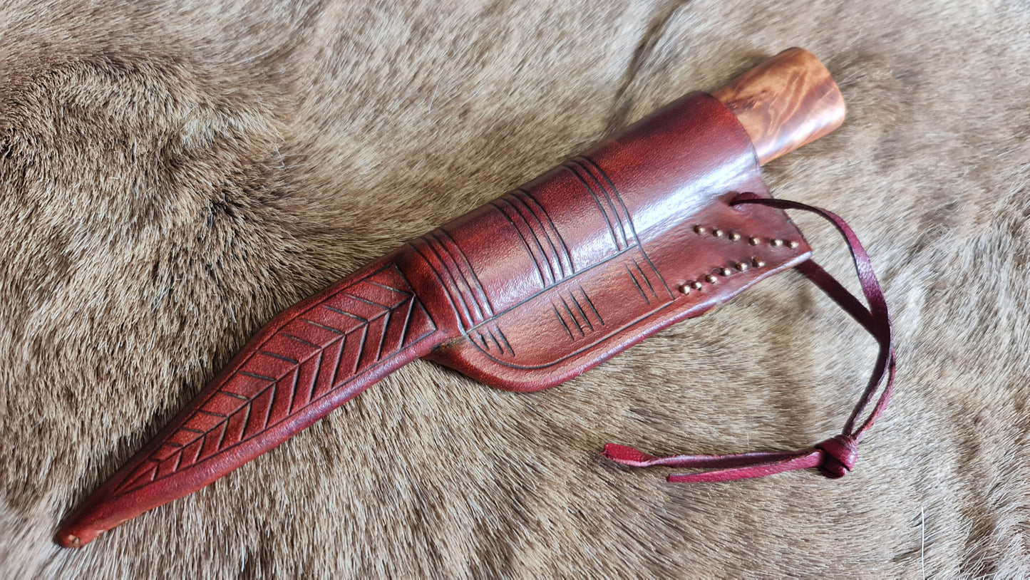 Inlayed Viking knife