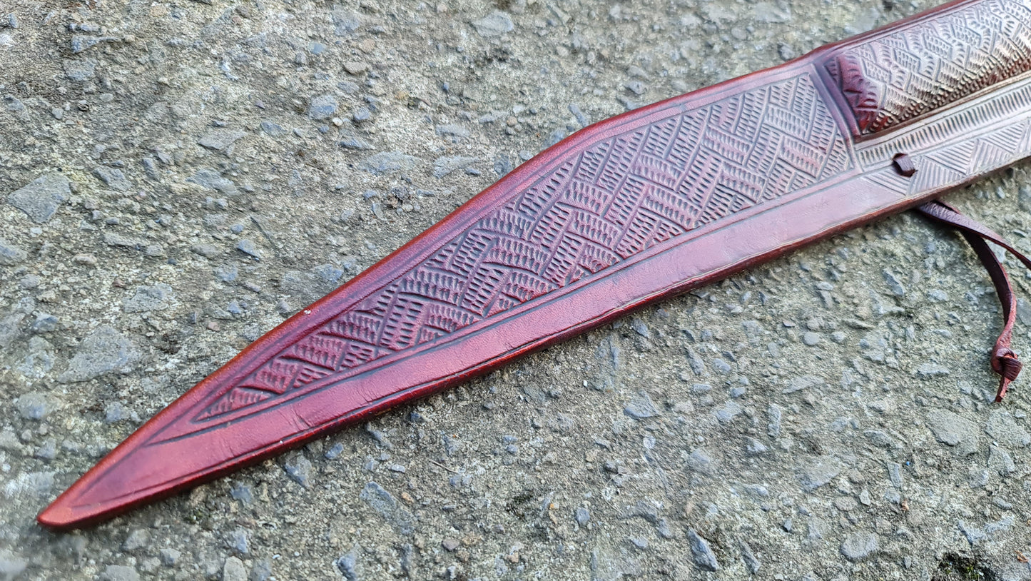 Viking seax with Irish sheath