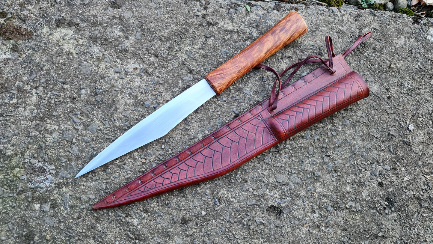 Viking seax with Irish sheath