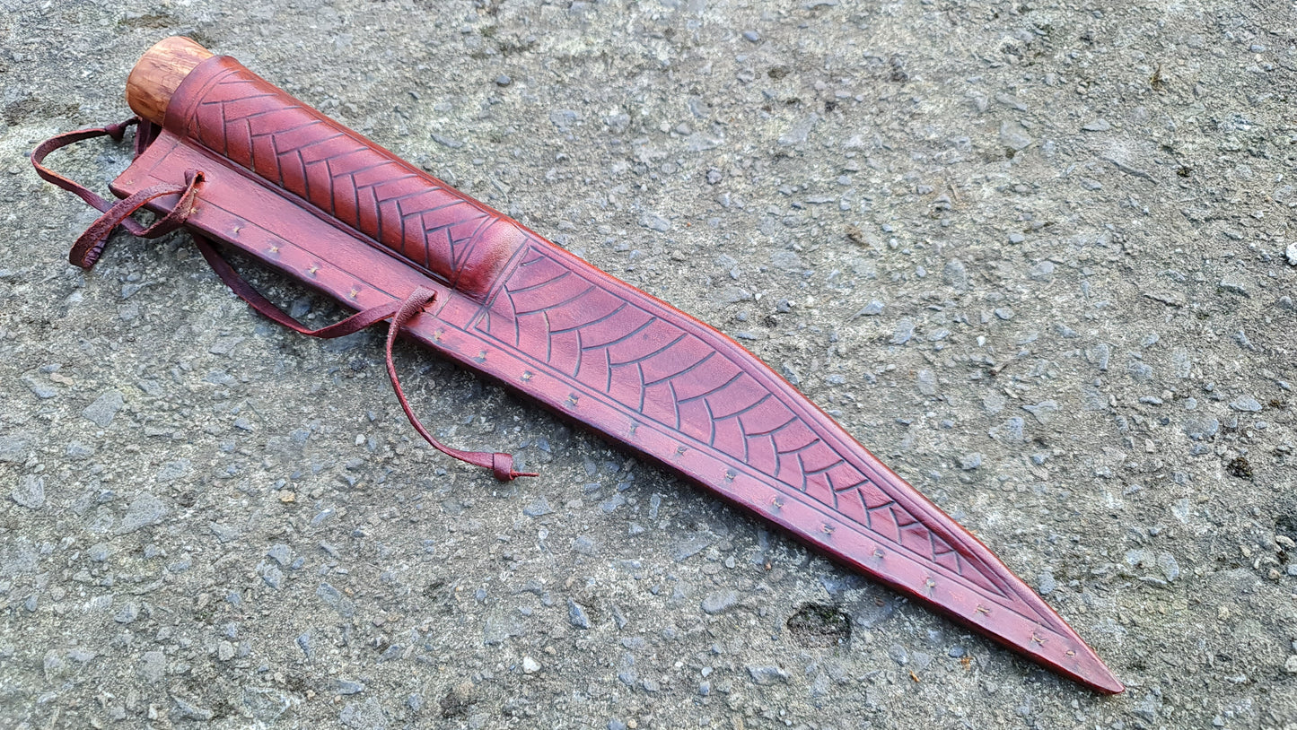Viking seax with Irish sheath